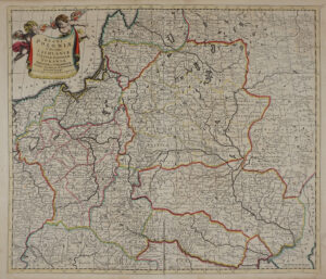 "Regni Poloniӕ et  Ducatus Lithuaniӕ Volniӕ Podoliӕ Vcraniӕ Prvssiӕ et Cvrlandiӕ"