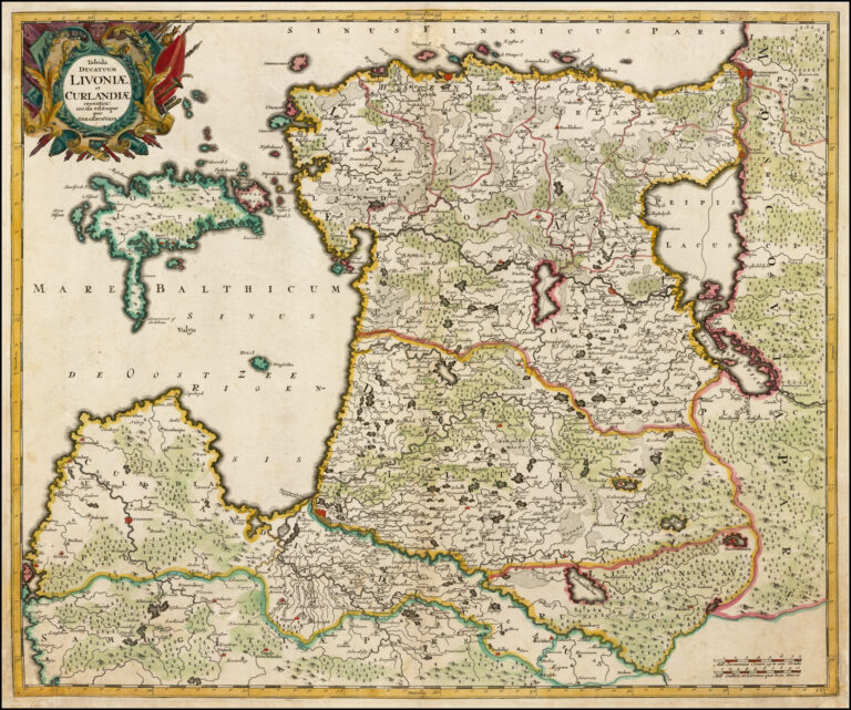 "Tabula Ducatuum Livoniӕ et Curlandiӕ: recentior incisa editaque per Gerardum Valck,"