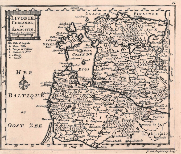 "Livonie, Curlande, et Samogitie."