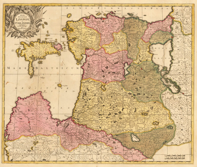 "Tabula Ducatuum Livoniӕ et Curlandiӕ: recentior incisa editaque per Gerardum Valck,"