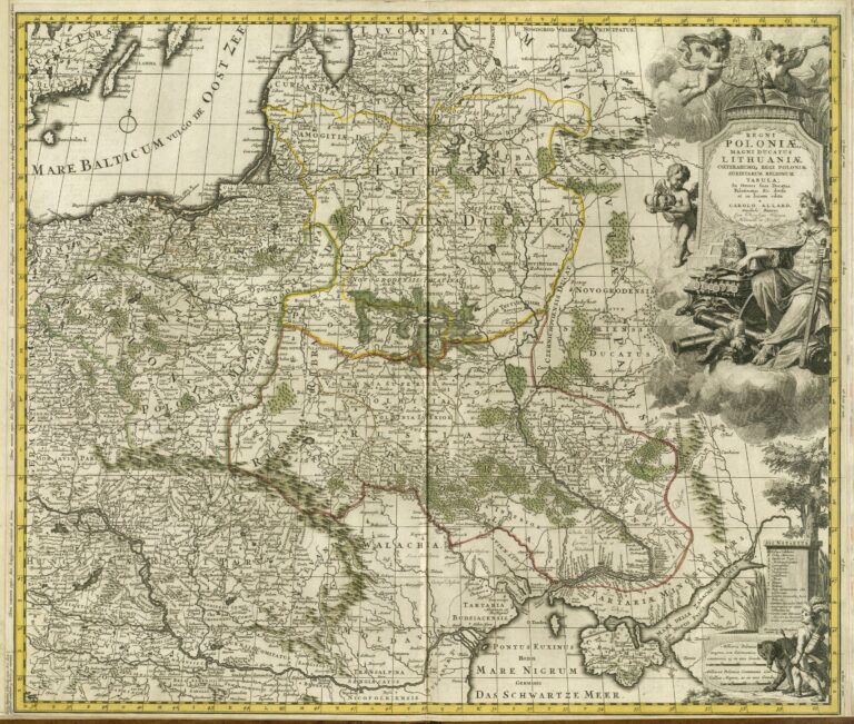 "Regni Poloniæ, Magni Ducatus Lithuaniæ cœterarumque Regi Poloniæ subditarum Regionum Tabula,"