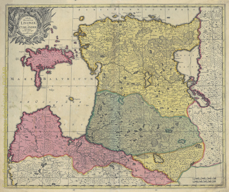 "Tabula Ducatuum Livoniӕ et Curlandiӕ: recentior incisa editaque per Gerardum Valck,"