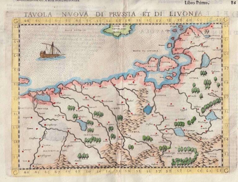 TAVOLA NVOVA DI PRVSSIA ET DI LIVONIA