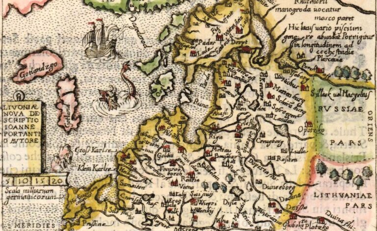 LIVONIÆ NOVA DESCRIPTIO IOANNE PORTANTIO AUCTORE