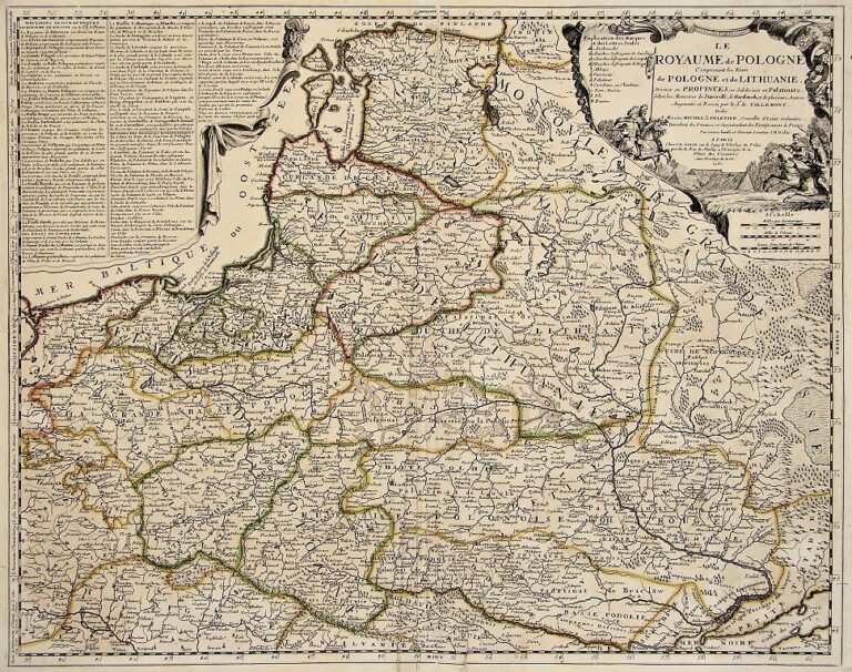 "Le Royaume de POLOGNE COMPRENANT les Etats de Pologne et de Lithuanie ..."