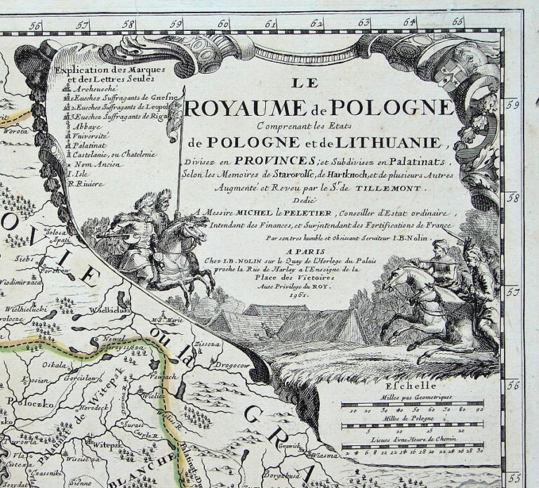 "Le Royaume de POLOGNE COMPRENANT les Etats de Pologne et de Lithuanie ..."