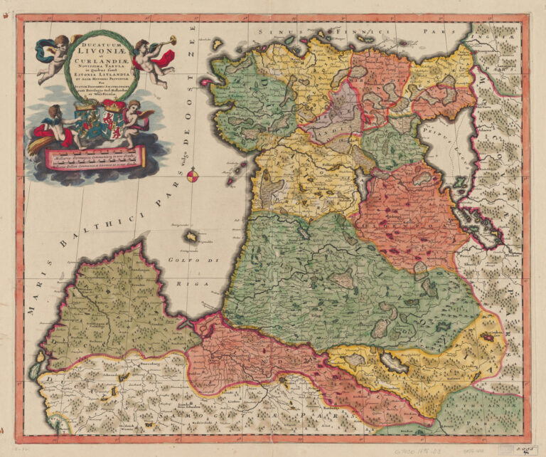 "Ducatuum Livoniæ et Curlandiæ Novissima Tabula in Quibus sunt Estonia Litlandia..,"