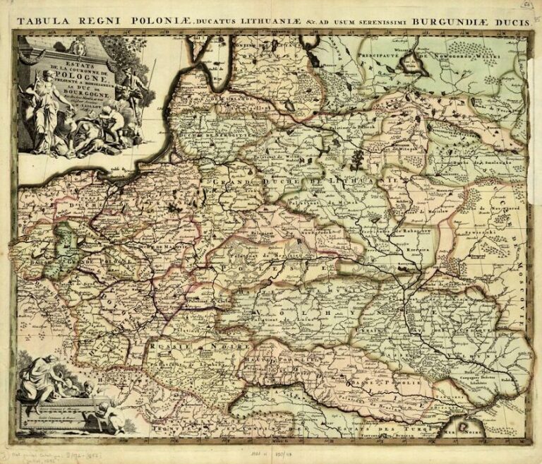 "Estats de la Couronne de POLOGNE: presenté A Monseigneur le Duc de Bourgogne,"