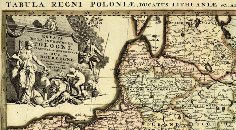 "Estats de la Couronne de POLOGNE: presenté A Monseigneur le Duc de Bourgogne,"