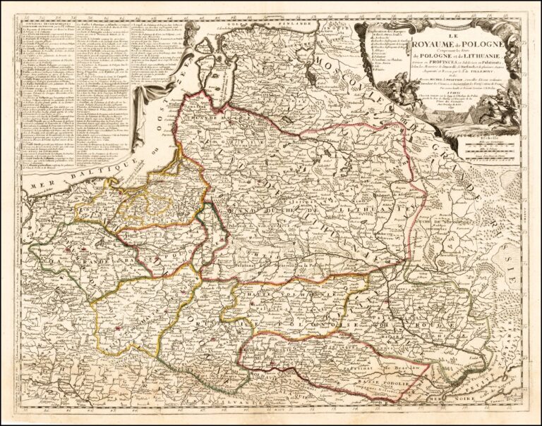 "LE ROYAUME de POLOGNE, Comprenant les Etats de Pologne et de LITHUANIE..."