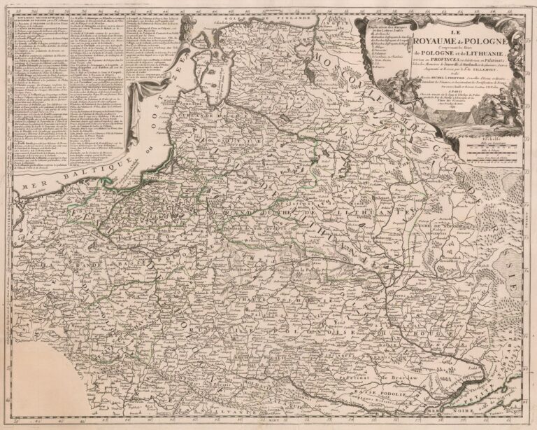 "LE ROYAUME de POLOGNE, Comprenant les Etats de Pologne et de LITHUANIE..."