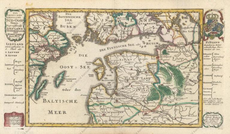 "Der Nordischen Königreich - Süd-Ost Thiel: Begreiffende Liefland, Ingermanland, und Finnland, zum Thiel,"
