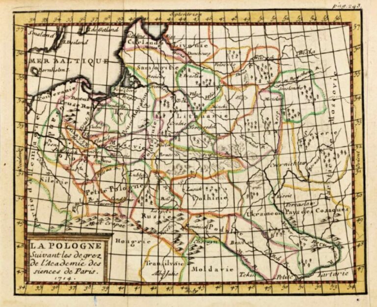 "La Pologne suivant les degrés de l'academie des sciences de Paris,"