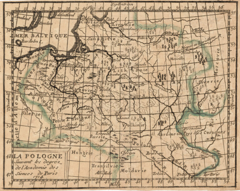 "La Pologne suivant les degrés de l'academie des sciences de Paris,"