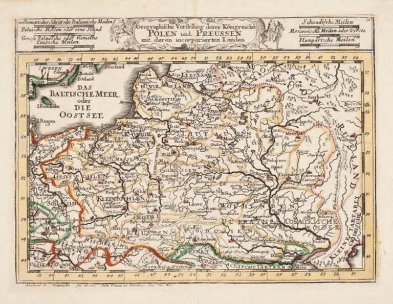 "Geographische Vorstellung  derer Königreiche Polen und Preussen..,"