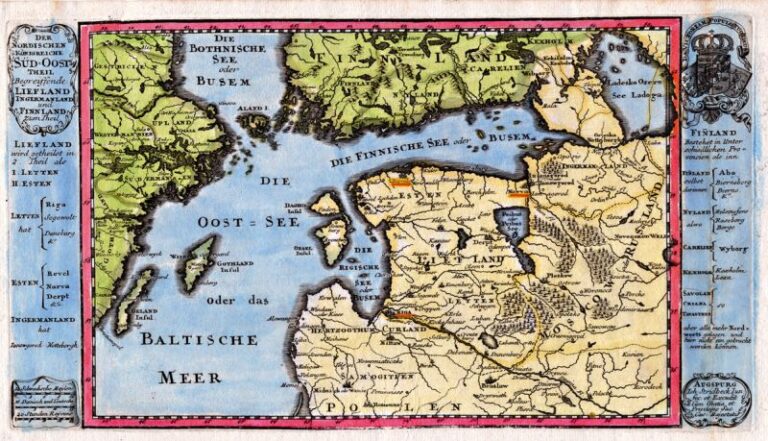 "Der Nordischen Königreiche Süd-Oost Theil Begreiffende Liefland, Ingermanland, und Finnland..,"
