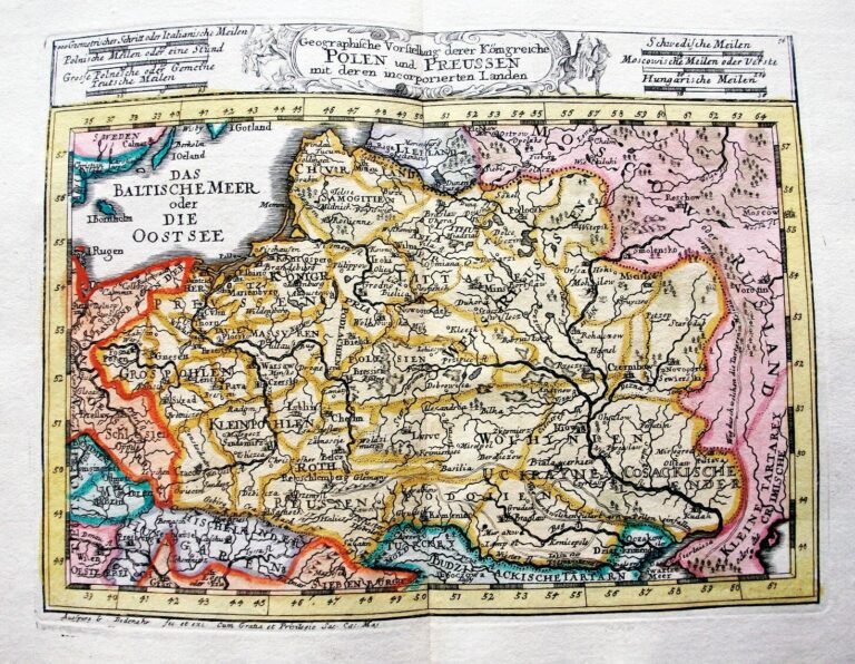 "Geographische Vorstellung  derer Königreiche Polen und Preussen..,"