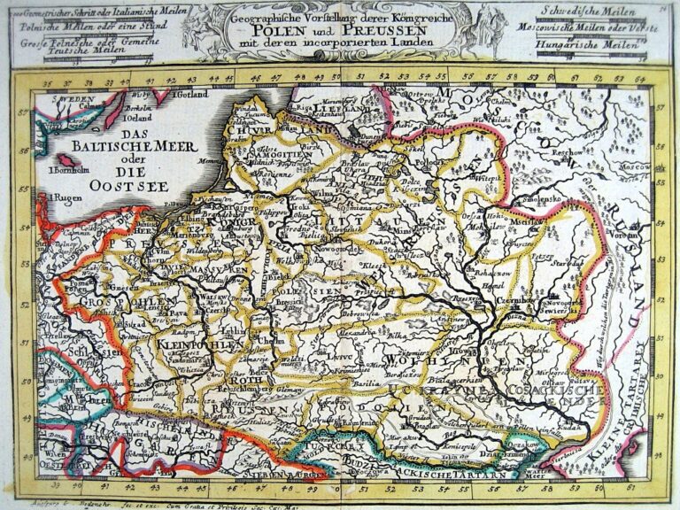 "Geographische Vorstellung  derer Königreiche Polen und Preussen..,"