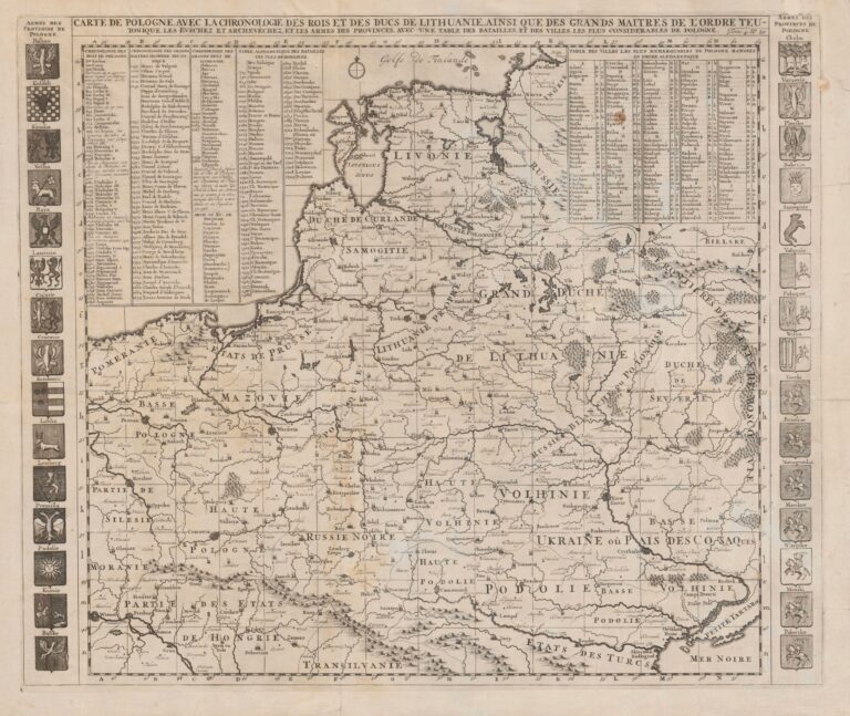 "CARTE DE POLOGNE, AVEC LA CHRONOLOGIE...Tome. 4 No. 20,"