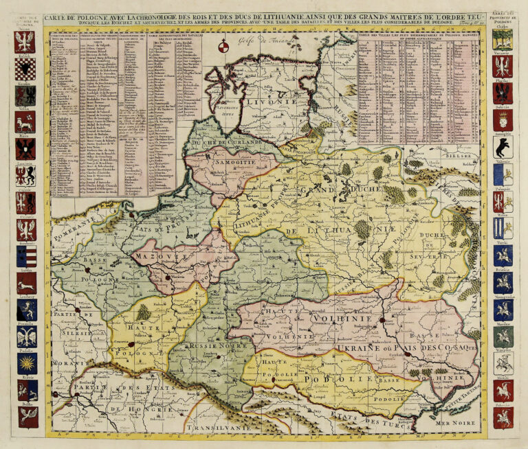 "CARTE DE POLOGNE, AVEC LA CHRONOLOGIE...Tome. 4 No. 20,"