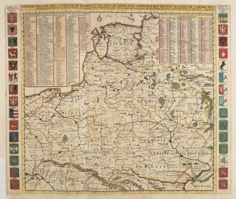 "CARTE DE POLOGNE, AVEC LA CHRONOLOGIE...Tome. 4 No. 20,"