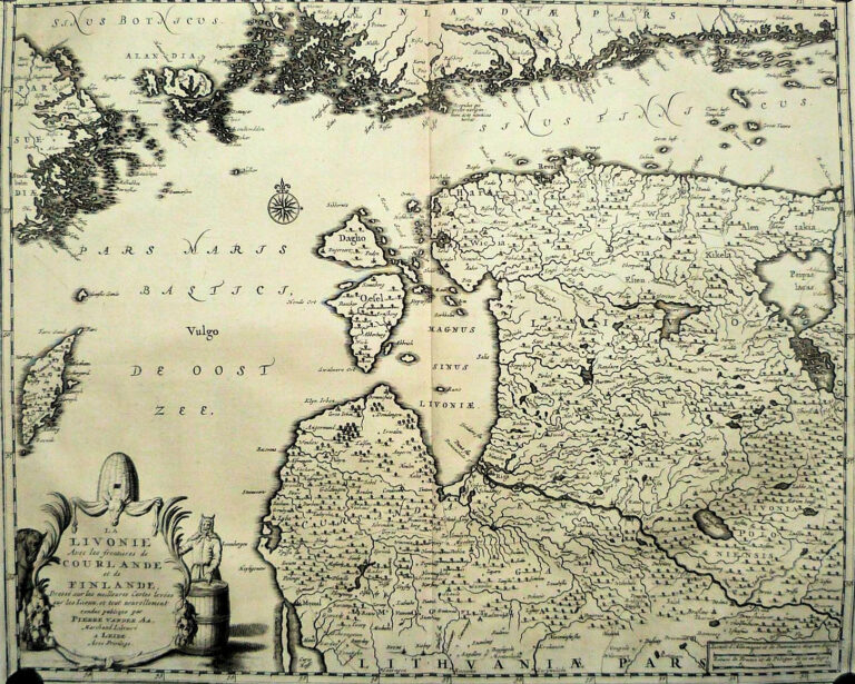 "La LIVONIE Avec des frontieres de COURLANDE et de FINLANDE..."