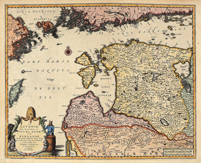 "La LIVONIE Avec des frontieres de COURLANDE et de FINLANDE..."