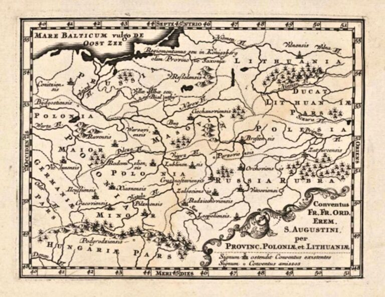 "Conventus FR. FR. Ord. Erem. S. Augustini per Provinc. Poloniæ et Lithuanie,"