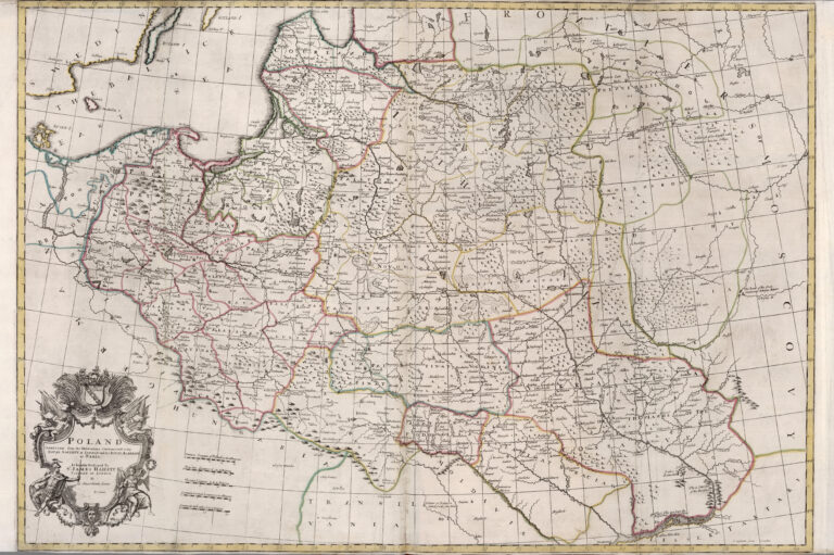 "POLAND Corrected from the Observations Communicated to the Royal Society at London and the Roral Academy at Paris. Is humbly Dedicated to Sr. James Hallett Kt. Citizen of London..,"