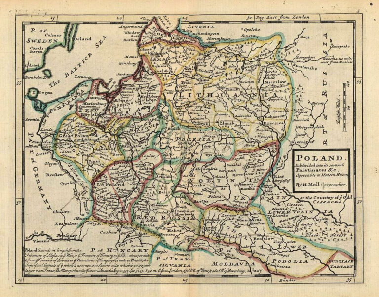 "Poland Subdivided into its several Palatinates &c, Agreeable to Modern History,"
