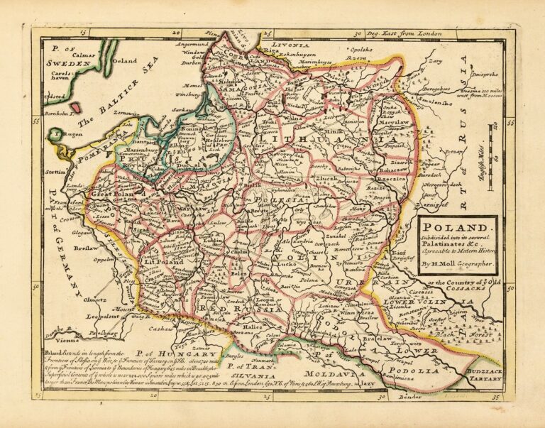 "Poland Subdivided into its several Palatinates &c, Agreeable to Modern History,"