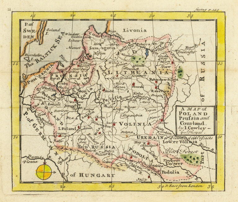 "A Map of Poland, Prufia and Courland,"