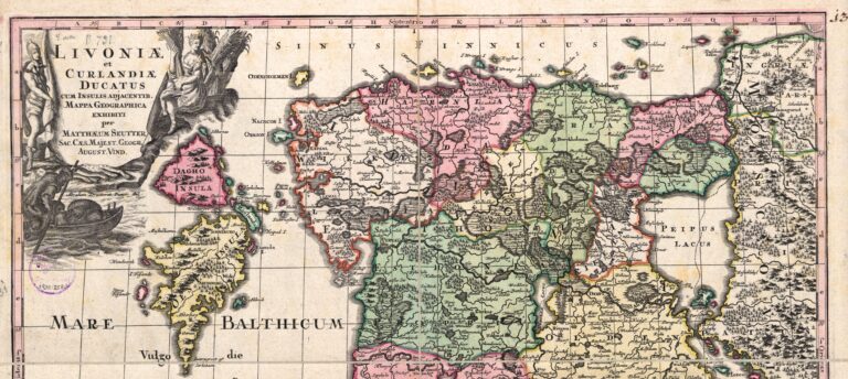 "LIVONIÆ et CURLANDIÆ DUCATUS," (upper part of the page)