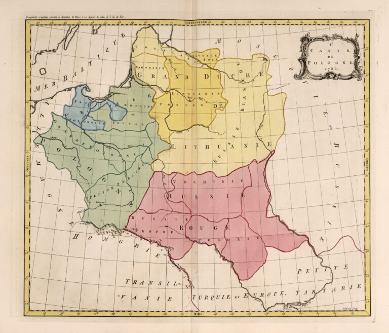 "le Carte de Pologne, 1755,"