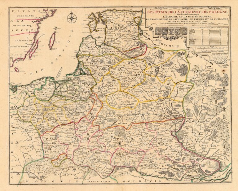 "LES ÉTATS DE LA COURONNE DE POLOGNE, sous les quels sont compris LA GRANDE ET LA PETITE POLOGNE, LE GRAND DUCHÉ DE LITHUANIE..,"
