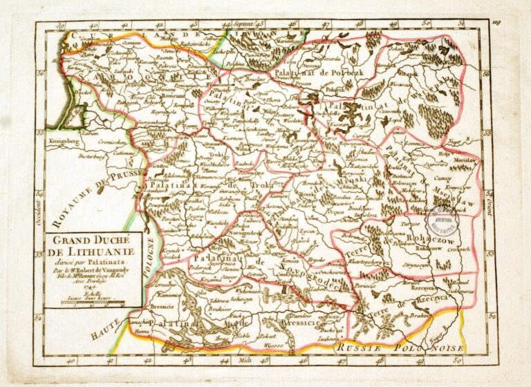 "Grand Duche de Lithuanie Divise par Palatinats,"