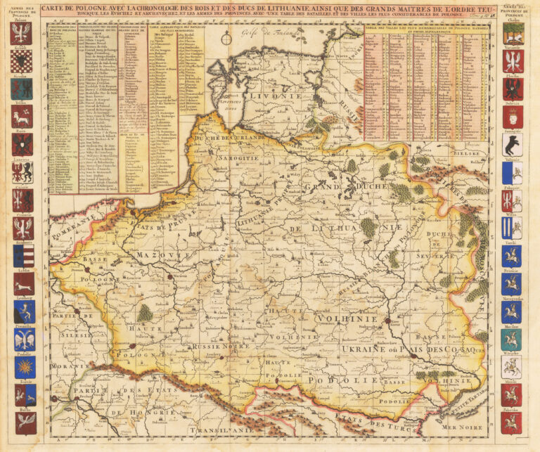 "CARTE DE POLOGNE, AVEC LA CHRONOLOGIE...Tome 4. No. 18 (overwriting '20'),"