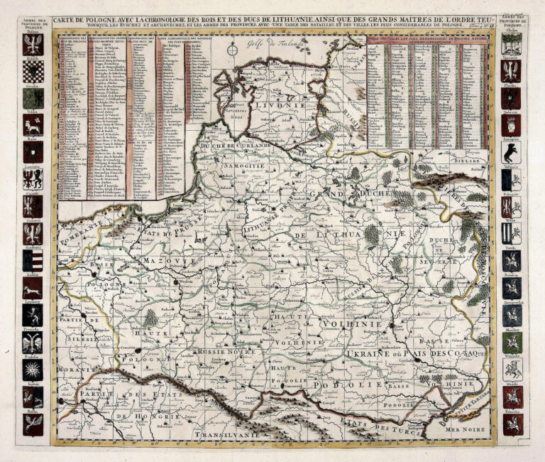 "CARTE DE POLOGNE, AVEC LA CHRONOLOGIE...Tome 4. No. 18 (overwriting '20'),"