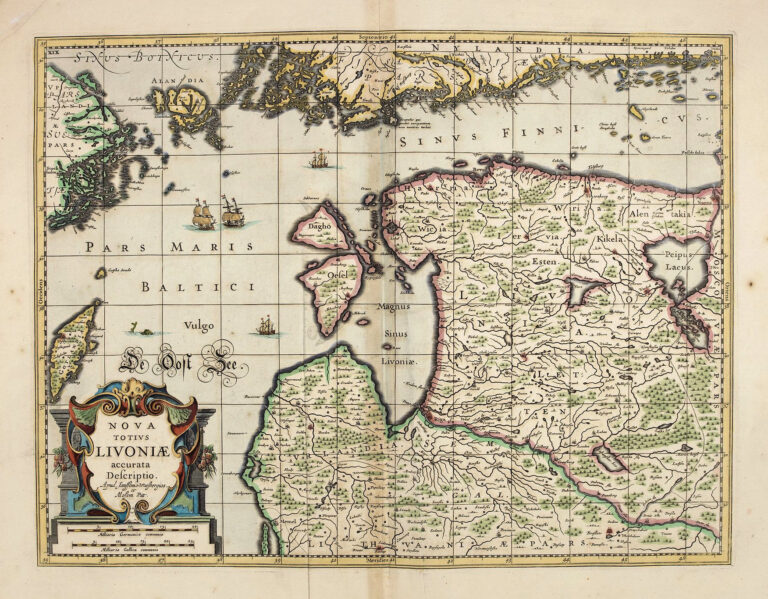 "NOVA TOTIVS LIVONIÆ accurata Descriptio."