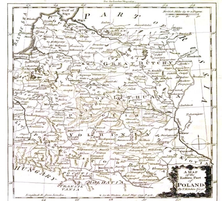 "A MAP of the Eastern Part of POLAND,"