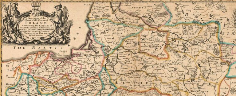 "A New Mapp of the Estates of the Crown of Poland..,"