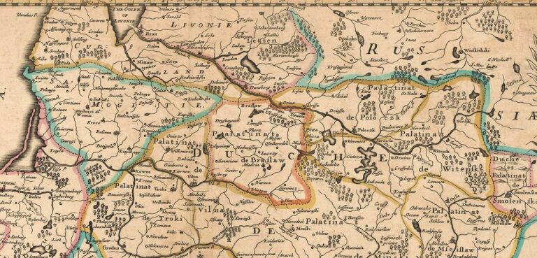 "A New Mapp of the Estates of the Crown of Poland..,"