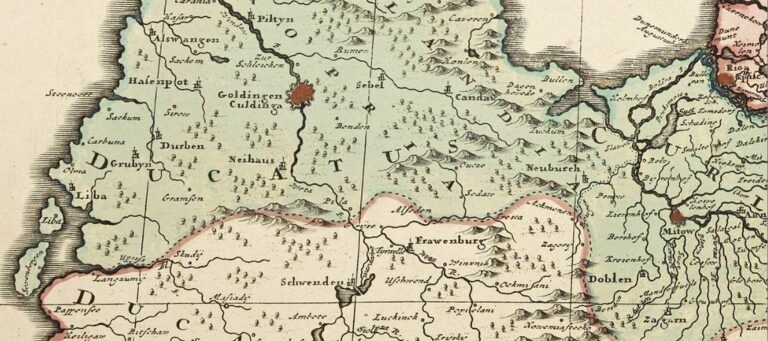 "Ducatuum Livoniæ et Curlandiæ Novissima Tabula in Quibus sunt Estonia Litlandia..,"