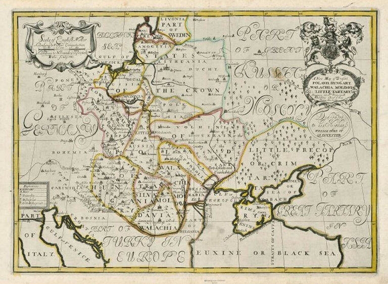 "A New Map of Present POLAND, HUNGARY WALLACHIA, LITTLE TARTARY,"
