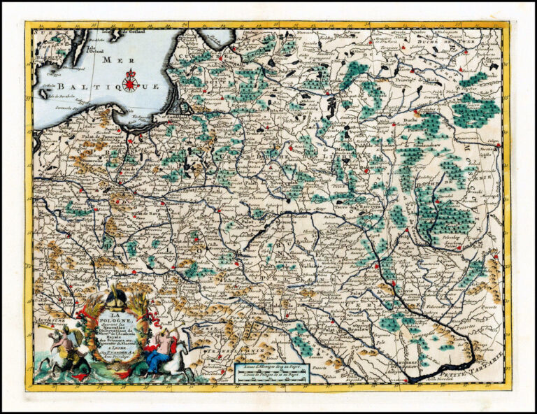 "LA POLOGNE, Suivant les Nouvelles Observations de Messrs. de l'Academie Royale des Sciences,..,"