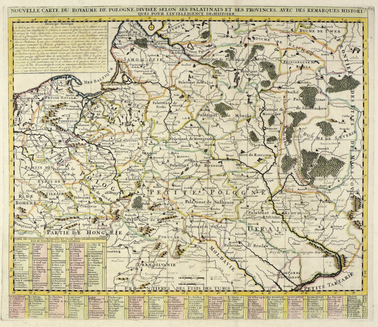 "NOUVELLE CARTE DU ROYAUME DE POLOGNE..,"