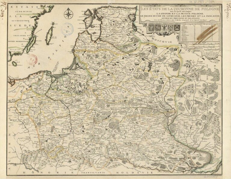 "LES ÉTATS DE LA COURONNE DE POLOGNE, sous les quels sont compris LA GRANDE ET LA PETITE POLOGNE, LE GRAND DUCHÉ DE LITHUANIE..,"
