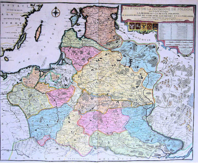 "LES ÉTATS DE LA COURONNE DE POLOGNE, sous les quels sont compris LA GRANDE ET LA PETITE POLOGNE, LE GRAND DUCHÉ DE LITHUANIE..,"