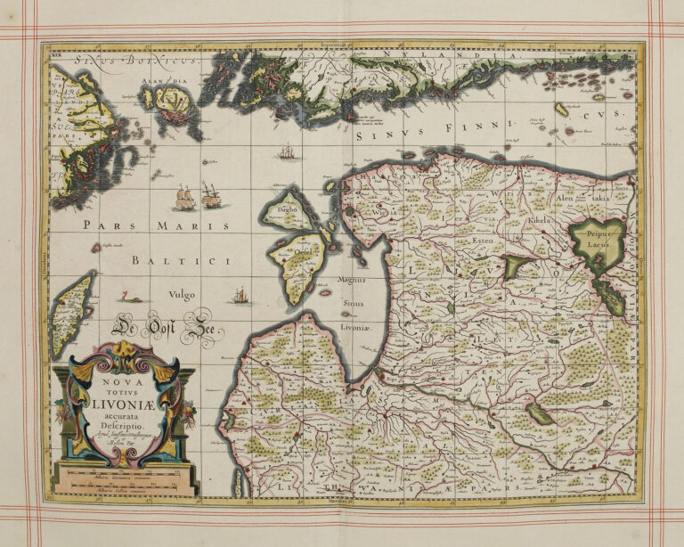 "NOVA TOTIVS LIVONIÆ accurata Descriptio."