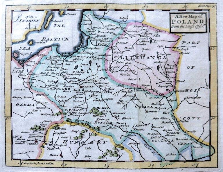 "A new Map of POLAND from the lateft Obser,"